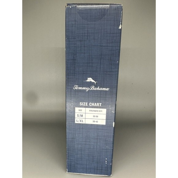 Tommy Bahama Stretch Men's Braided Woven Belt L/XL 38-42 NEW IN BOX Black/Blue - Picture 3 of 6